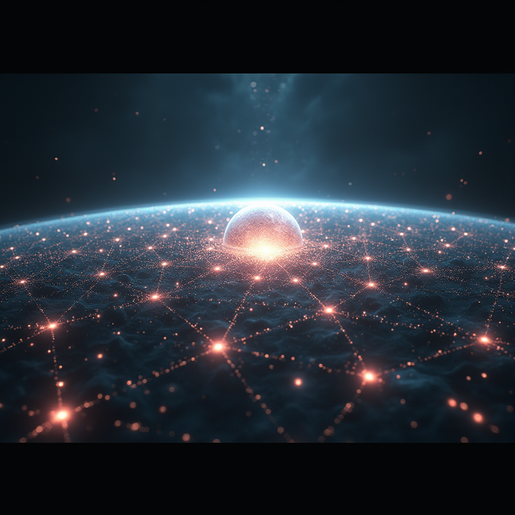 Conceptual visualization showing original game world expanding into multiple creative interpretations through mods, fan art, and fan fiction, connected by glowing networks